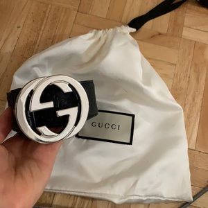 Gucci Belt Silver Hardware